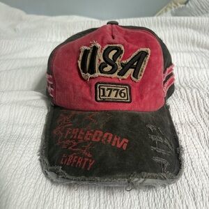 USA 1776 Distressed Cap